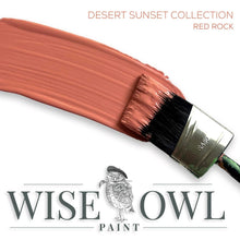 Load image into Gallery viewer, Wise Owl Chalk Paint Brushstroke in colour Red Rock