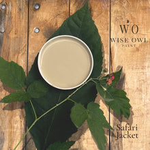 Load image into Gallery viewer, Wise Owl Paint in colour Safari Jacket on leaf