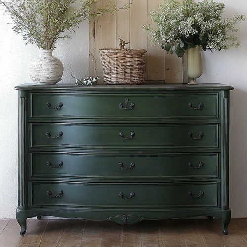 Drawers painted in Wise Owl colour Dark Forest