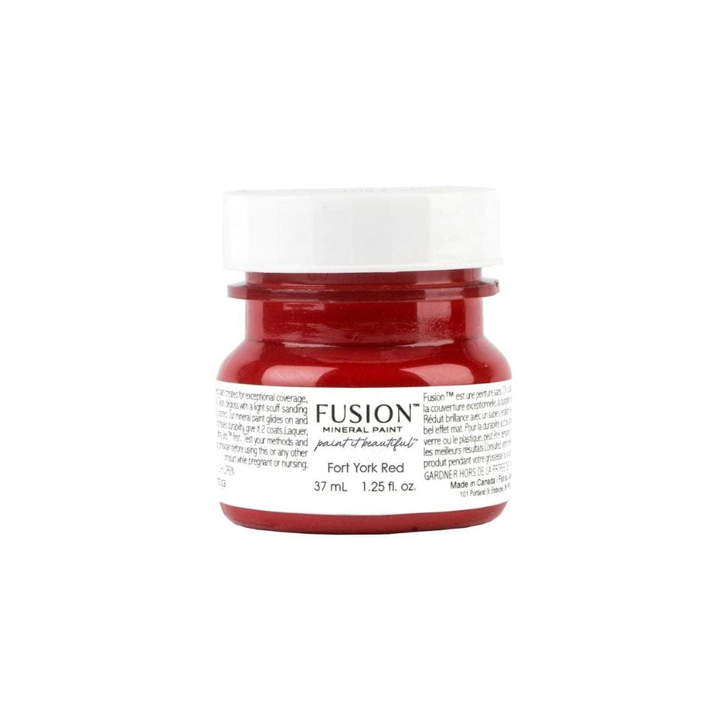 Fusion Mineral Paint Fort York Red test pot