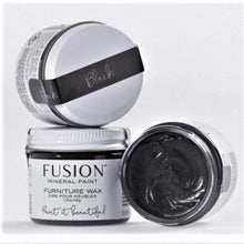 Load image into Gallery viewer, Fusion Mineral Paint Black / 50g Furniture Wax (8 colours)

