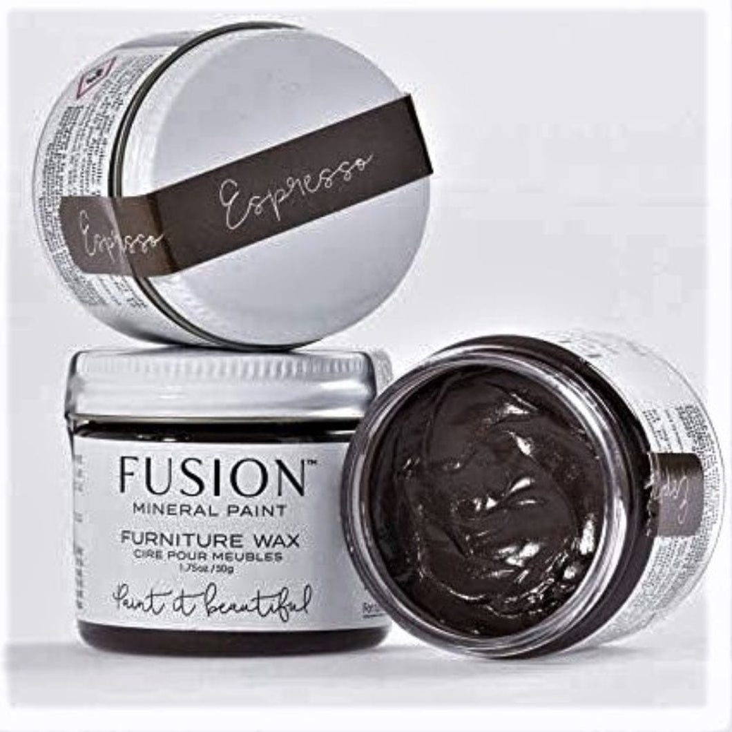 Fusion Mineral Paint Espresso / 50g Furniture Wax (8 colours)