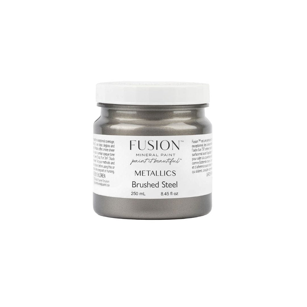 Fusion Mineral Paint Brushed Steel 250ml